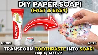 Thumbnail: How to make paper soap making kit at home | Homemade paper Soap | Diy paper Soap | Diy Papar shop