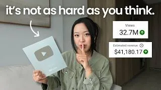 Thumbnail: ungatekeeping my EXACT youtube strategy that got me to 400k subs + full time income