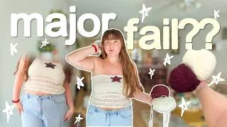 Thumbnail: attempting to crochet my dream concert outfit  *as a beginner* 🎶🧶