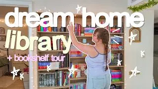 Thumbnail: building and organizing my DREAM home library + bookshelf tour & unhaul🧚🏼‍♀️📚🛠️