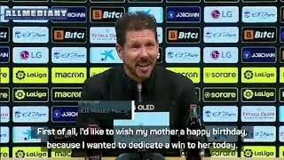 Thumbnail: Simeone dedicates Atletico's win over Cadiz to his mother