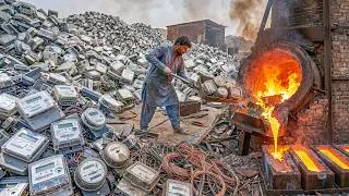 Thumbnail: Incredible Recycling Process of Old Electrical Meters into High Quality Water Taps