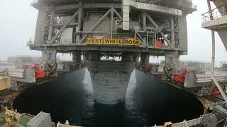 Thumbnail: West White Rose topsides installation in Canada