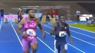 Thumbnail: Kishane Thompson's Record Breaking 9.77s at Jamaica National Trials World Leading Time Pre Paris.🇯🇲
