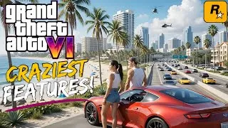 Thumbnail: GTA 6's CRAZIEST Features You Need to See! 🔥 Vice City Gameplay & Next-Gen Graphics