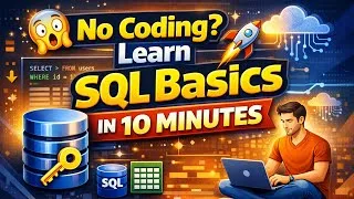 Thumbnail: Learn SQL Basics in 10 Minutes | SQL Tutorial For Beginners | Class - 1