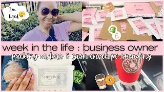 Thumbnail: Small Business Vlog + Cash Envelope Spending Vlog | Week in the life of a small business owner