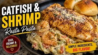 Thumbnail: My Realistic Reality As A Philly Muslim Cooking Vlog | Creamy Catfish & Shrimp Rasta Pasta
