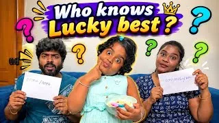 Thumbnail: Lucky Sema twistu குடுத்துடுச்சி 😥 Who knows Lucky Best? 😂 | Mom 😍 Or DAD 🤪 ? | Allu loves Priya 