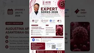 Thumbnail: ACRI EXPERT SERIES EPISODE THREE - AUGUSTINA A. A. QUARSHIE