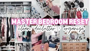 Thumbnail: MASTER BEDROOM RESET | MAJOR CLEANING MOTIVATION | CLEANING, DECLUTTERING + ORGANIZING