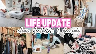 Thumbnail: LIFE UPDATE | NEW HOUSE PLANS? | CLEANING, DECLUTTERING, DECORATING | CLEAN WITH ME
