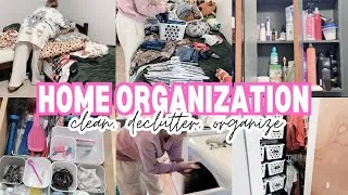 Thumbnail: CLEANING, DECLUTTER + ORGANIZE WITH ME | SIMPLE HOME ORGANIZATION