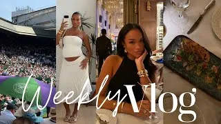 Thumbnail: weekly vlog | the girls are outside + wimbeldon semi finals + new hair & more! Allyiahsface vlog
