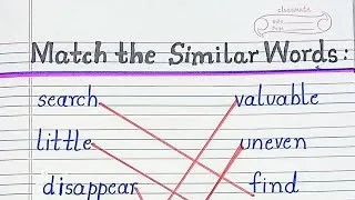 Thumbnail: Match the similar Words 