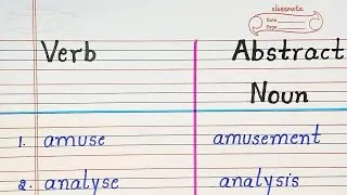 Thumbnail: Verb to Abstract Noun