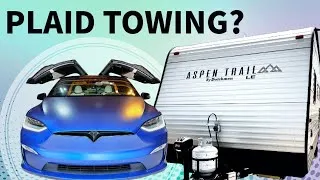 Thumbnail: Watch Our Tesla Model X Plaid Tow This 5000lb 23 Foot Trailer