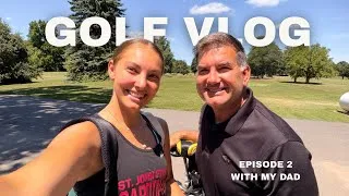 Thumbnail: TEE TIME 🏌🏼‍♀️🏌🏽 beginners golf vlog with my DAD (ep.2)