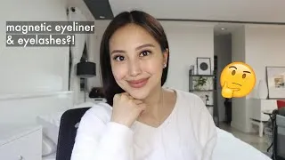 Thumbnail: Trying Out Magnetic Eyelashes / Eyeliner | Philippines | Review