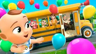 Thumbnail: Wheels on the Bus (Funny Monkeys Version) | Almama Kids Songs & Nursery Rhymes