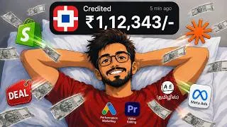 Thumbnail: NO TIMEPASS | 5 REAL Ways to Make ₹1 Lakh Passive Income Online (Tamil) | almost everything