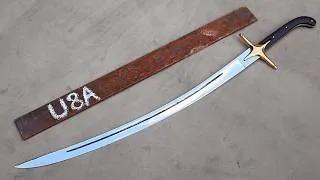 Thumbnail: Turning Rusty Steel STRIPE into Razor Sharp SCIMITAR