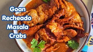 Thumbnail: GOAN Recheado Masala Crabs Recipe 🦀 |  Goan Shack Style Recheado Crabs #goanfood #goancuisine #goa 