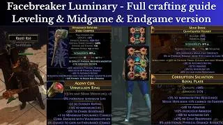 Thumbnail: Facebreaker Luminary Full Guide - Crafting - Midgame & Endgame | 3.29 Path of Exile