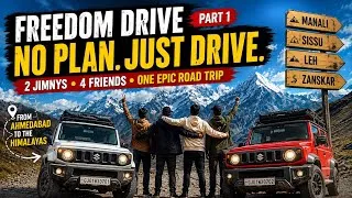 Thumbnail: 2 Jimnys. 4 Friends. NO PLAN! 😱 | Ahmedabad to Himalayas Road Trip | Freedom Drive Part 1