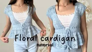 Thumbnail: How to Crochet a Babydoll Cardigan | Floral Motif Tutorial