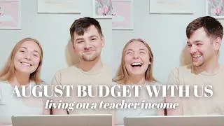 Thumbnail: AUGUST BUDGET WITH US // living on a teacher income