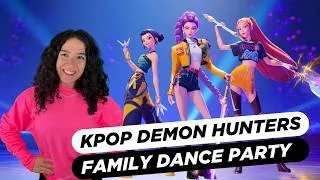 Thumbnail: KPop Demon Hunters Family Dance Party! 💕 Dance Along to Golden, Soda Pop & More!