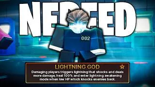 Thumbnail: They ACTUALLY NERFED LIGHTNING GOD in INK GAMES (Roblox)