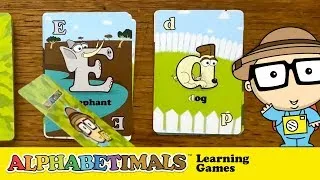 Thumbnail: ABC Letter Learning Card Game - Flash Cards, Go Fish, Old Maid, Memory & More! | Alphabetimals.com