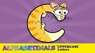 Thumbnail: UPPERCASE Animal Alphabet Letters App | Alphabetimals.com