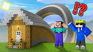 Thumbnail: What's Inside the LONGEST SCARY HOUSE in Minecraft ?