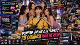 Thumbnail: My GF cheated on me with a rich guy. System: spend on beautiful women → get 10x CASH. 😎 #shortdrama