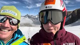 Thumbnail: Petra Vlhova back on snow August 2024 Zermatt Matterhorn Glacier Alpine Skiing