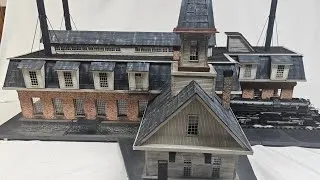 Thumbnail: The Big Boy Of Engine Houses in Hi Rail O scale or HO! Let us build you one!