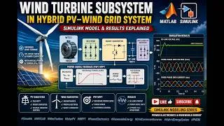 Thumbnail: Wind Turbine in Hybrid PV-Wind System | PMSM, PSF MPPT & Simulink Simulation Explained