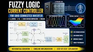 Thumbnail: Incremental Conductance MPPT & Fuzzy Logic Current Controller, Grid-Connected PV Inverter (Simulink)