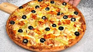 Thumbnail: Pizzas With Liquid Dough! No Kneading & My Friends Was Amazed!!
