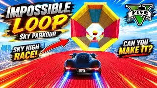 Thumbnail: 🔥 GTA 5 IMPOSSIBLE LOOP Challenge! 😱 Can I Finish This Sky Parkour Race? | GTA Online