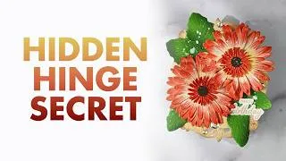 Thumbnail: DIY Shaped Card Tutorial: Concealed Hinge Base & Ink-Flicked Gerbera Daisies