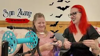 Thumbnail: My Mom Tries Spinning Yarn ~ Tour de Fleece 2026