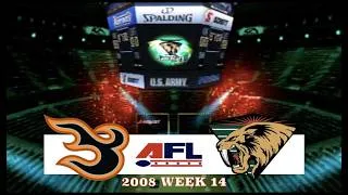 Thumbnail: AFL REDUX 2008 Season Week 14 - Utah Blaze (6-7) @ San Jose Sabercats (9-4)