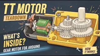 Thumbnail: What’s Inside a TT Motor? 🔧 Arduino Gear Motor Teardown & How It Works