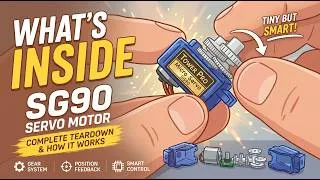 Thumbnail: Inside an SG90 Servo Motor 🔧 | How It Works & Complete Teardown