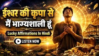 Thumbnail: मैं ईश्वर की कृपा से अत्यंत भाग्यशाली हूँ | Lucky Affirmations in Hindi