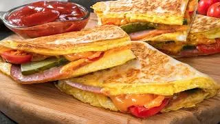 Thumbnail: Egg Wrap Breakfast | Tortilla wrap recipe IN 5 MINUTES! 🌯 🔥